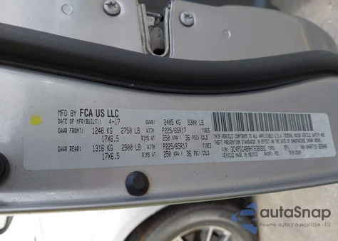 2017 Dodge Journey Se z USA, uszkodzony, nr VIN 3C4PDCAB9HT636922